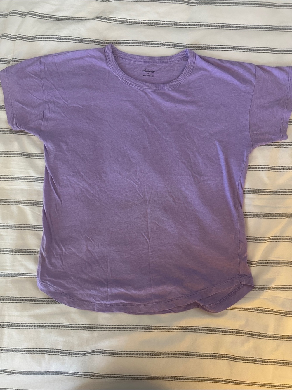 Madewell Lavender Short-Sleeve Crew Tee